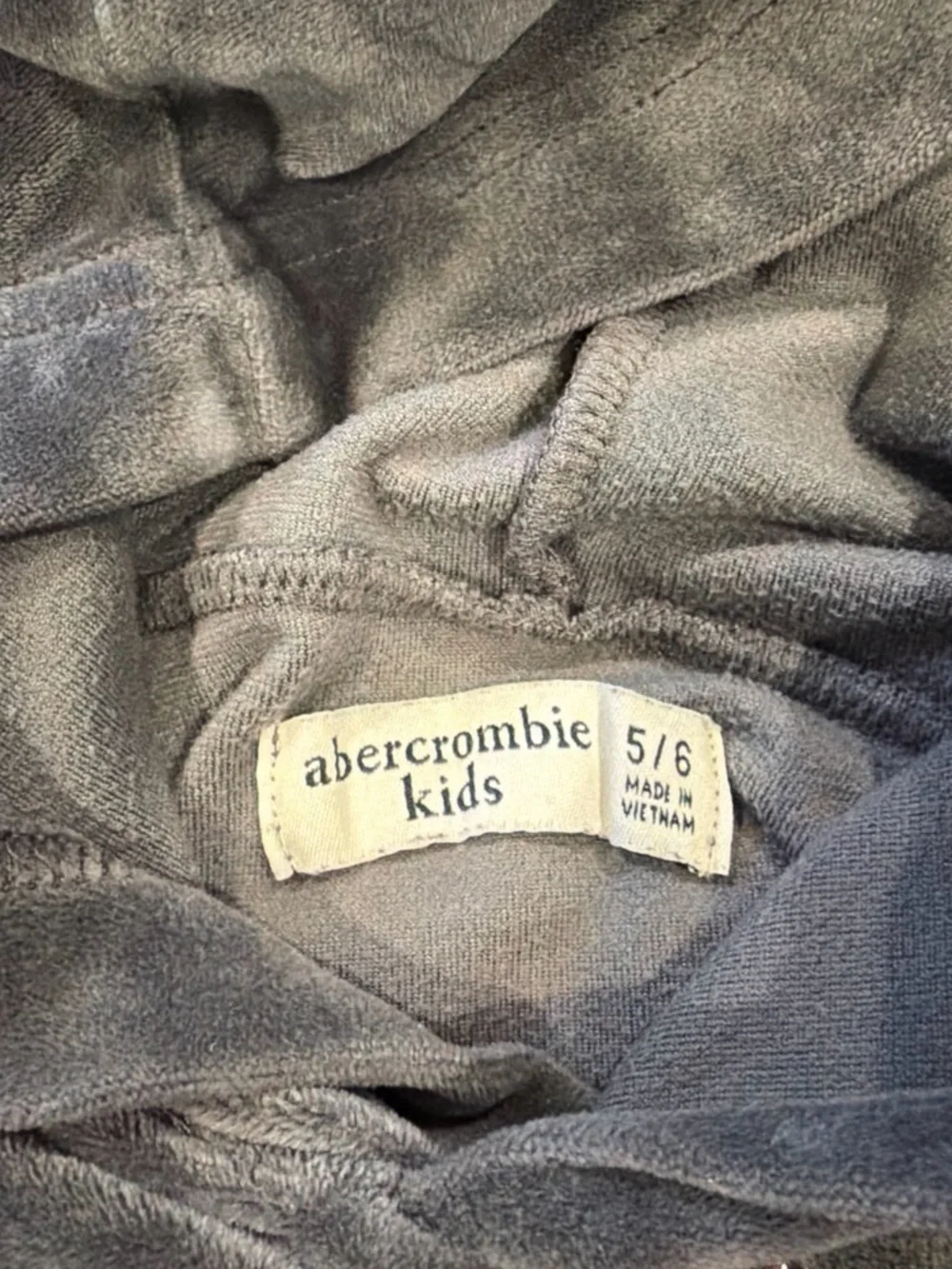 abercrombie kids plush gray
